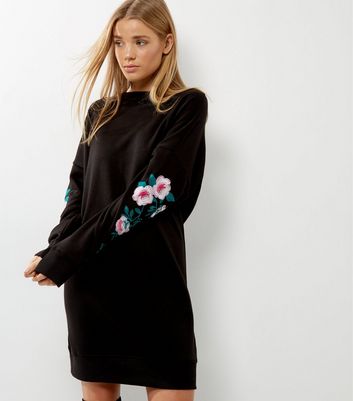 embroidered jumper dress