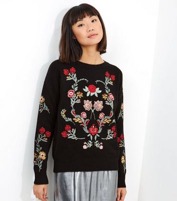 Ladies hotsell embroidered jumper