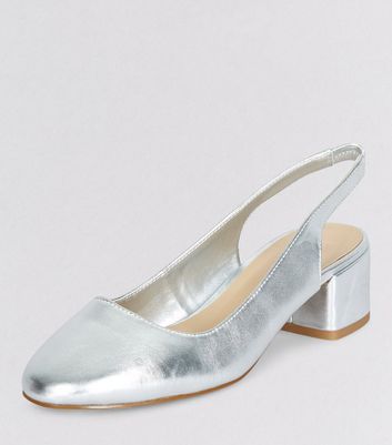 slingback silver