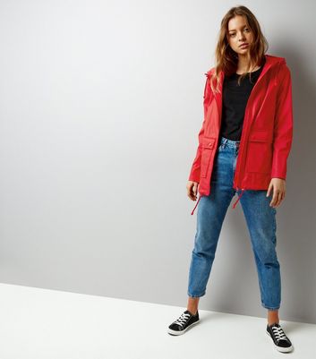 Red Matte Anorak New Look