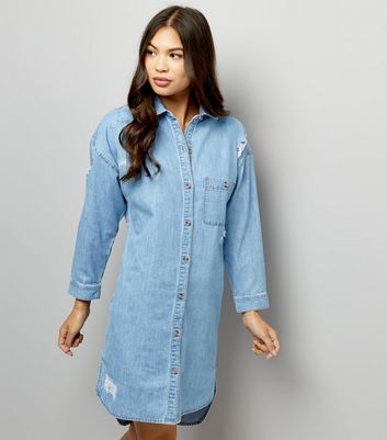 denim dresses new look