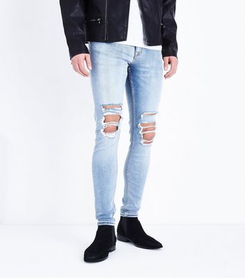 New look mens sales ripped jeans