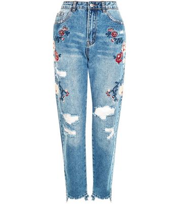 new look floral jeans