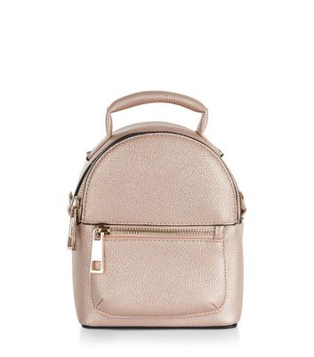 small rose gold bag