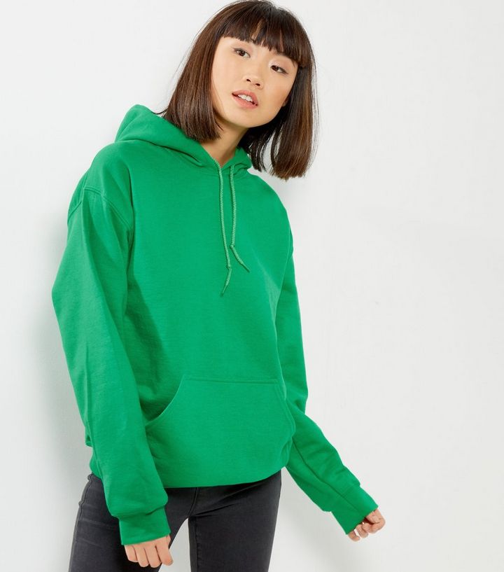 Green Oversized Hoodie New Look