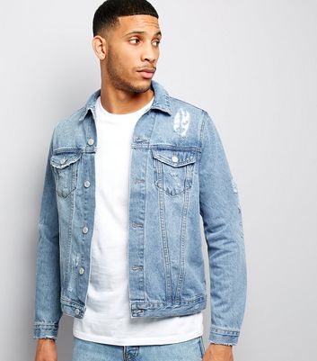 jean jacket with white shirt
