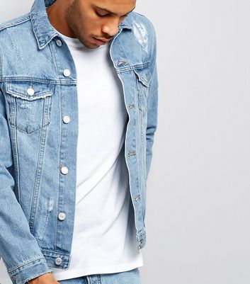 denim jacket mens ripped