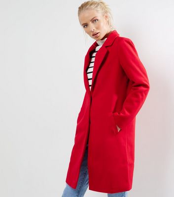 red longline jacket