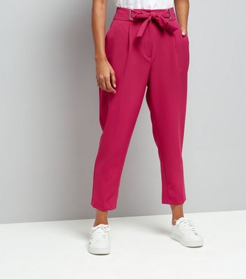 pink tapered pants