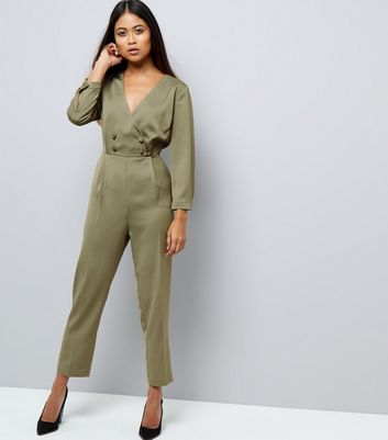 petite tuxedo jumpsuit