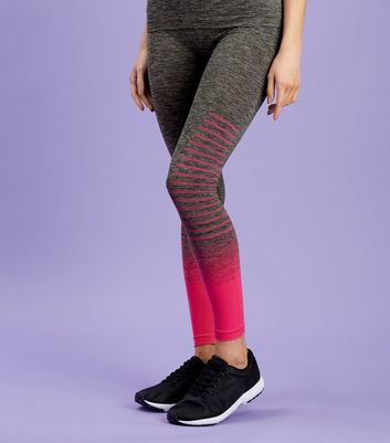 pink ombre gym leggings