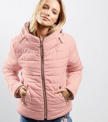 rose pink puffer jacket