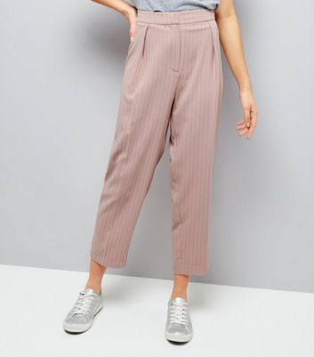 pink pinstripe trousers