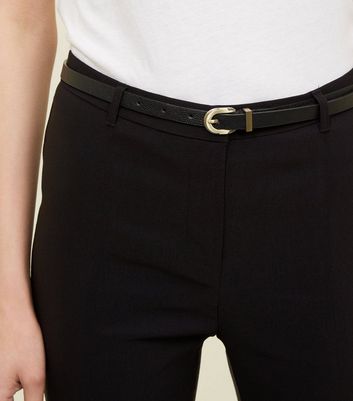 new look black skinny trousers