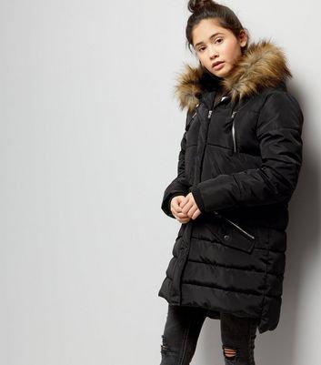 new look hooded puffer jacket