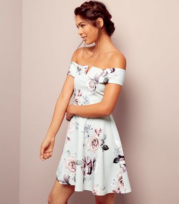 new look floral skater dress