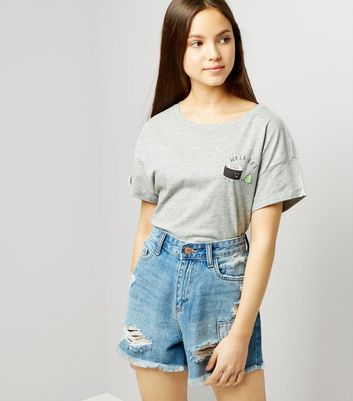 teens high waisted shorts