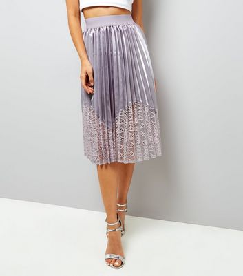 pleated midi skirt new look