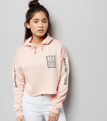 downtown cropped hoodie