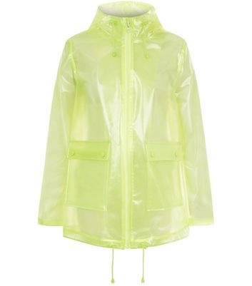 Yellow Glitter Anorak New Look
