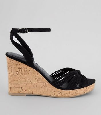 La À Liège Chaussures Compensés Noires Talons En Devant Suédine Et Nœud Supprimer Sur Le Ajouter Wishlist De O8vNn0wPmy