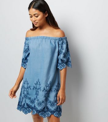 new look embroidered dress