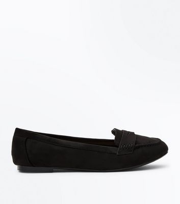 suedette loafers