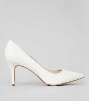 White Pointed Court Shoes | New Look