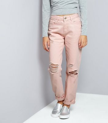 pink jeans new look