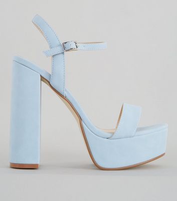 new look blue heels
