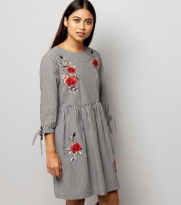 smock embroidered dress