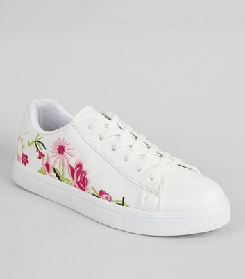 womens floral trainers