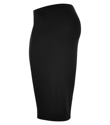 Image of Maternity Black Jersey Tube Skirt New Look