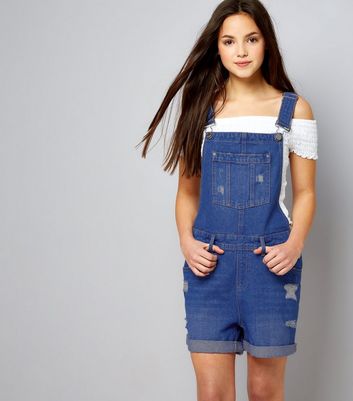 new look girls dungarees