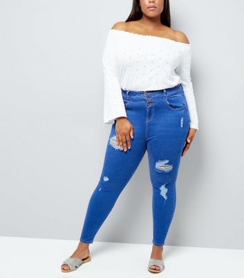 new look ripped skinny jeans