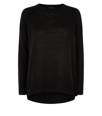 Black longline jumper best sale