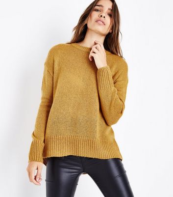 Mustard shop longline jumper