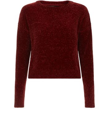 burgundy cropped jumper