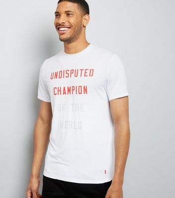 White Undisputed Champion Slogan Sports 