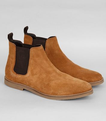 new look mens brown boots