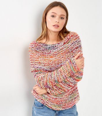 womens multi coloured jumper