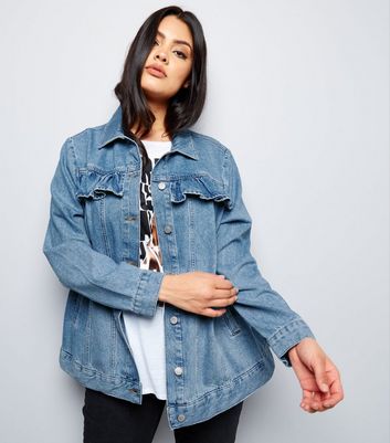 new look curve denim jacket