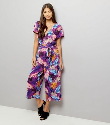 purple jumpsuit new look