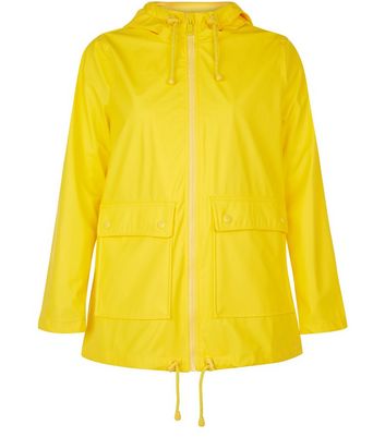 Petite Yellow Matte Anorak New Look