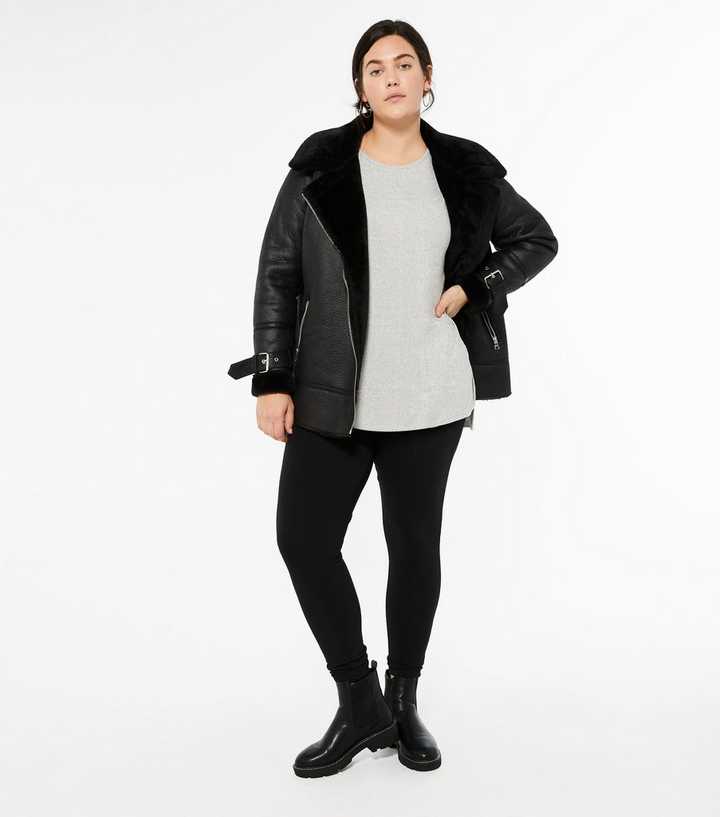 Curves Black High Waist Leggings