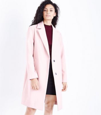 new look pink coat