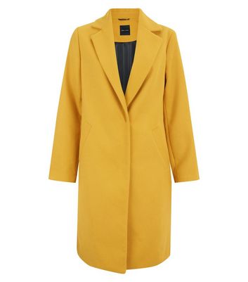 Long mustard clearance coat