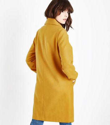 Mustard hotsell longline coat