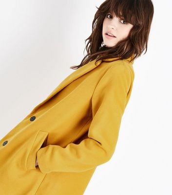 Mango mustard outlet coat