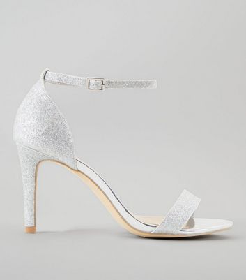 glitter ankle strap heels